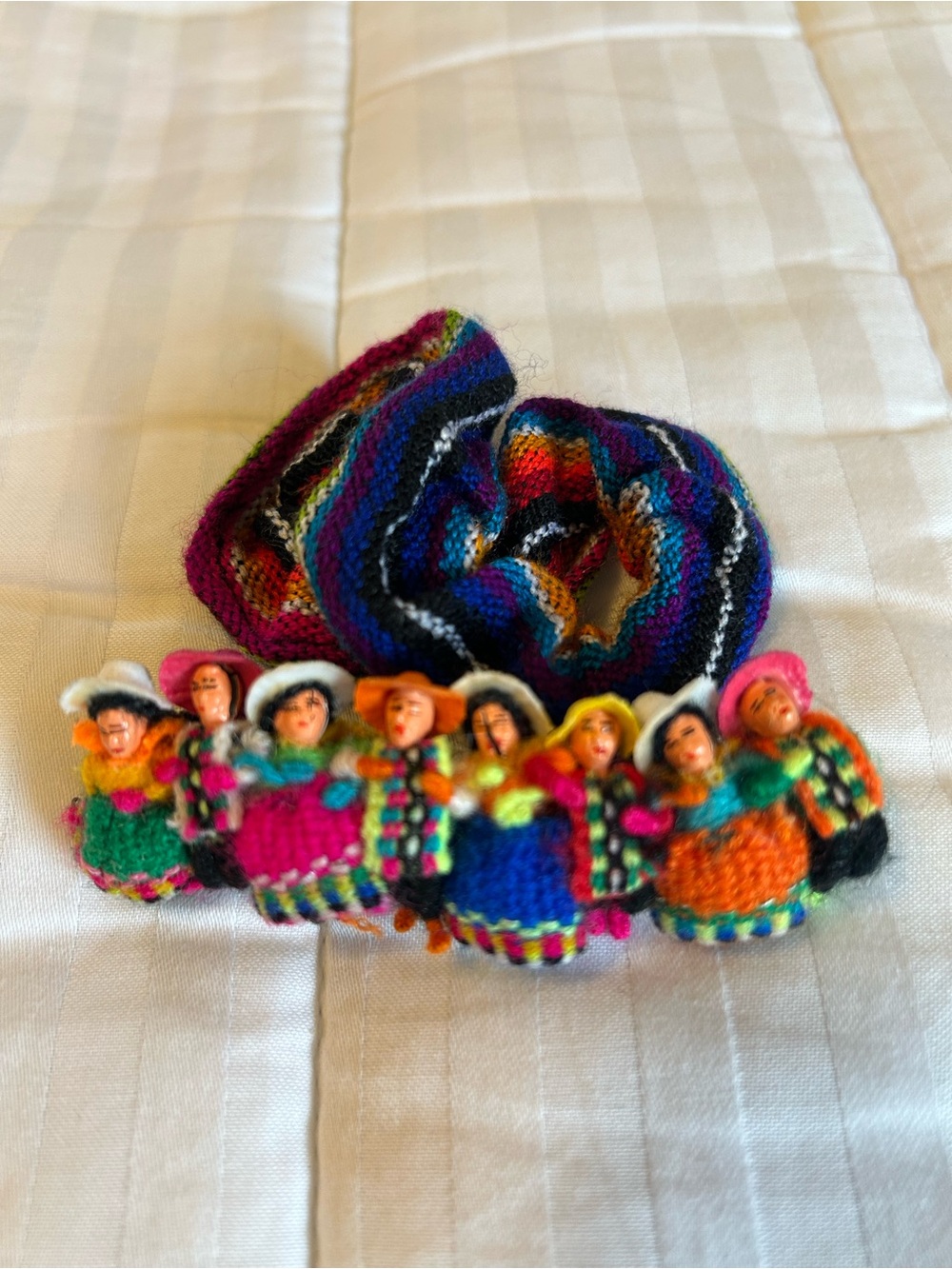 Handmade Multi-Color Doll Barrette and Scrunchie South or Central America